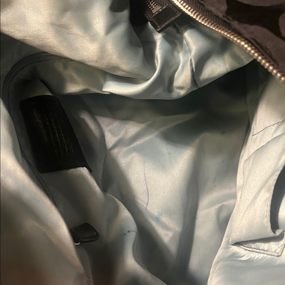 Coach Black Hobo Bag with Circle Pattern - Picture 4 of 9
